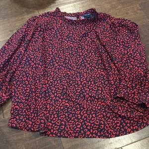 Scoop animal red and black print size XXL